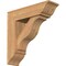 Ekena Millwork Funston Traditional Smooth Bracket w/ Offset Brace, Western Red Cedar, 7 1/2"W x 26"D x 26"H BKT0806X26X26FST01SWR - alternate 1